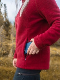 Naisten villafleecetakki, Karpalo - Ruskovilla