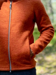 Miesten villafleecetakki, Hilla - Ruskovilla