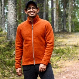 Miesten villafleecetakki, Hilla - Ruskovilla