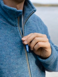 Miesten villafleecetakki, Taivaan sininen - Ruskovilla