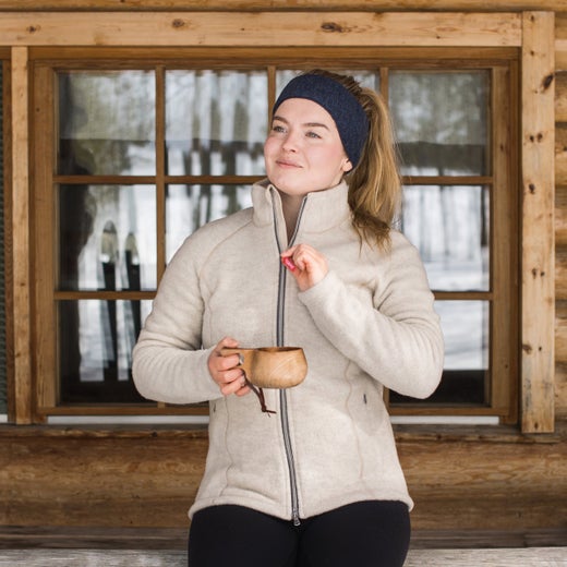 Naisten villafleecetakki, Dyyni - Ruskovilla